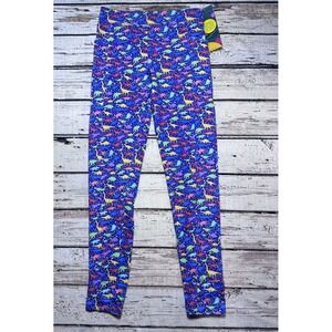 Svaha USA Women's Small Dinosaur Multicolor Science Legging Stretchy Pants NWT
